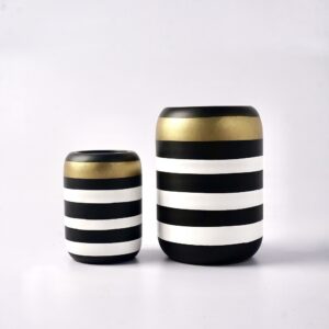 Omaggio Vase (Black-Gold)
