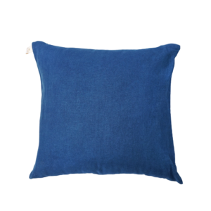 Plain Linen Pillowcase (Blue Denim)