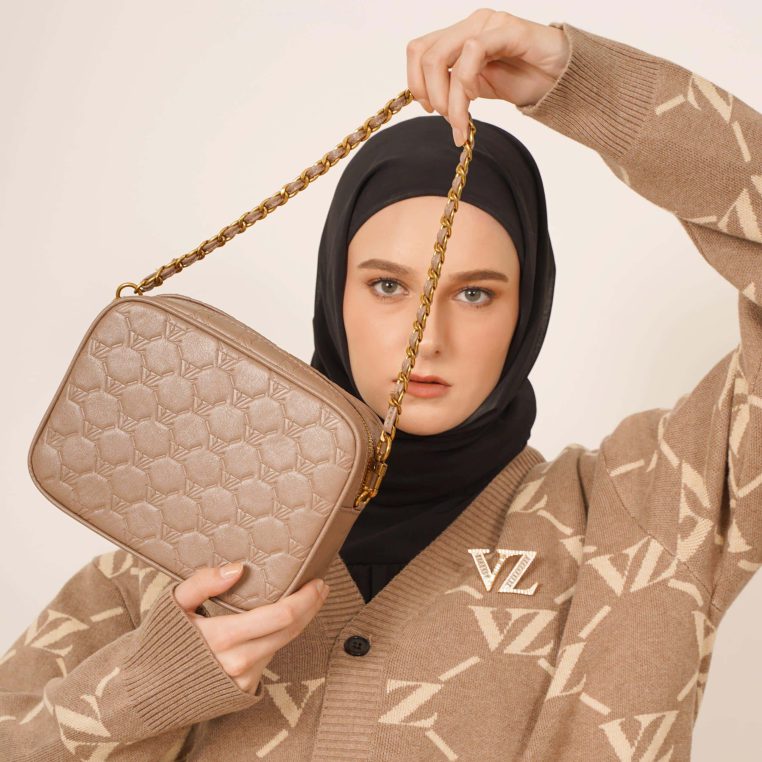 VZ Camera Bag - Monogram Embossed Khaky