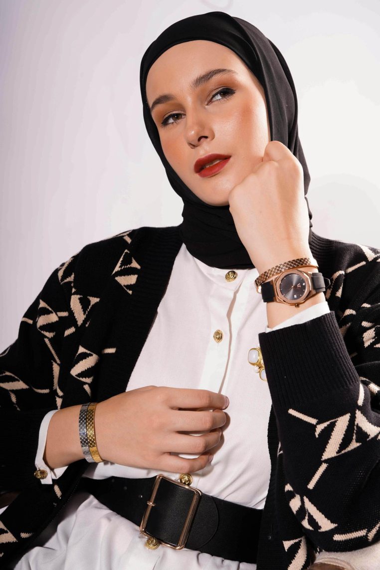 VZ Monogram Bangle - Silver