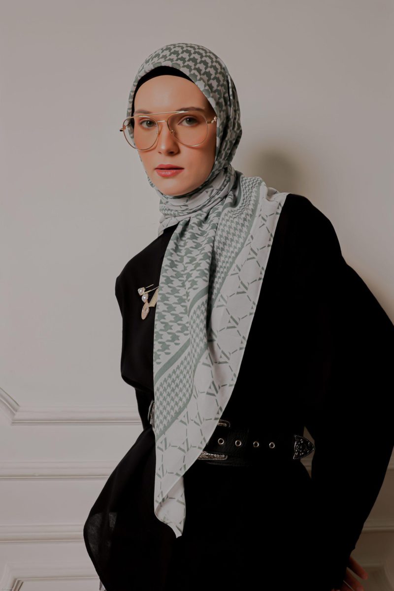 New Chafiye Scarf Smoke Green