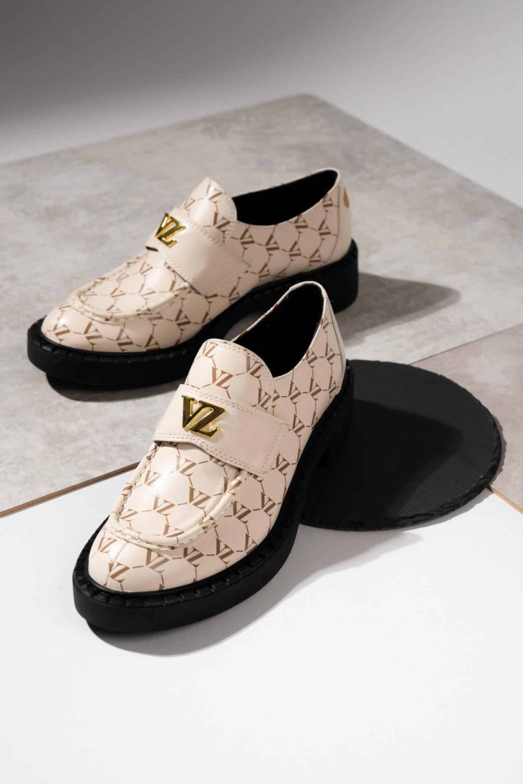VZ Monogram Loafers - Beige