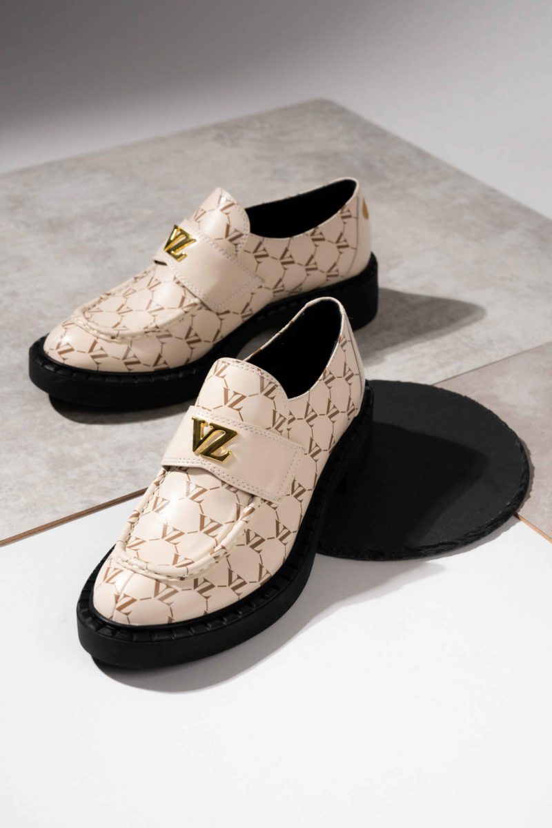 VZ Monogram Loafers Beige