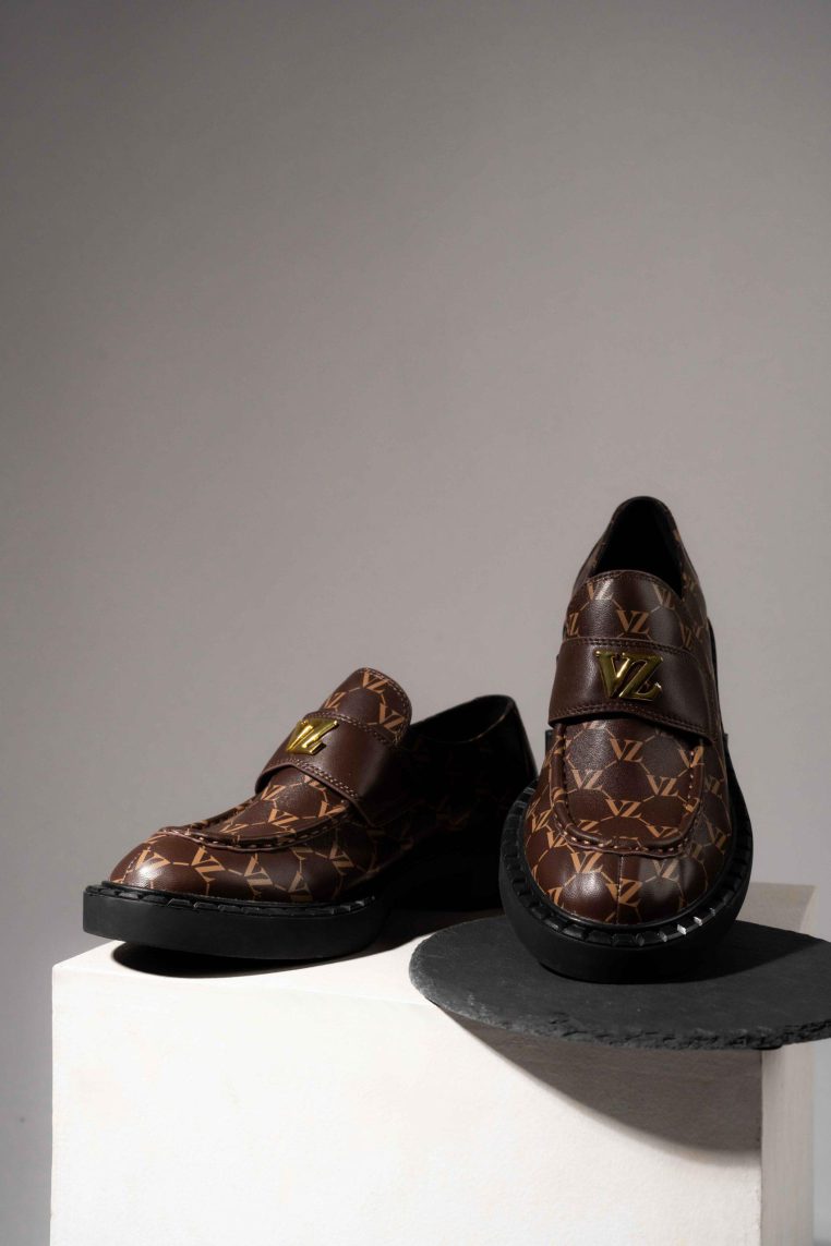 VZ Monogram Loafers - Brown
