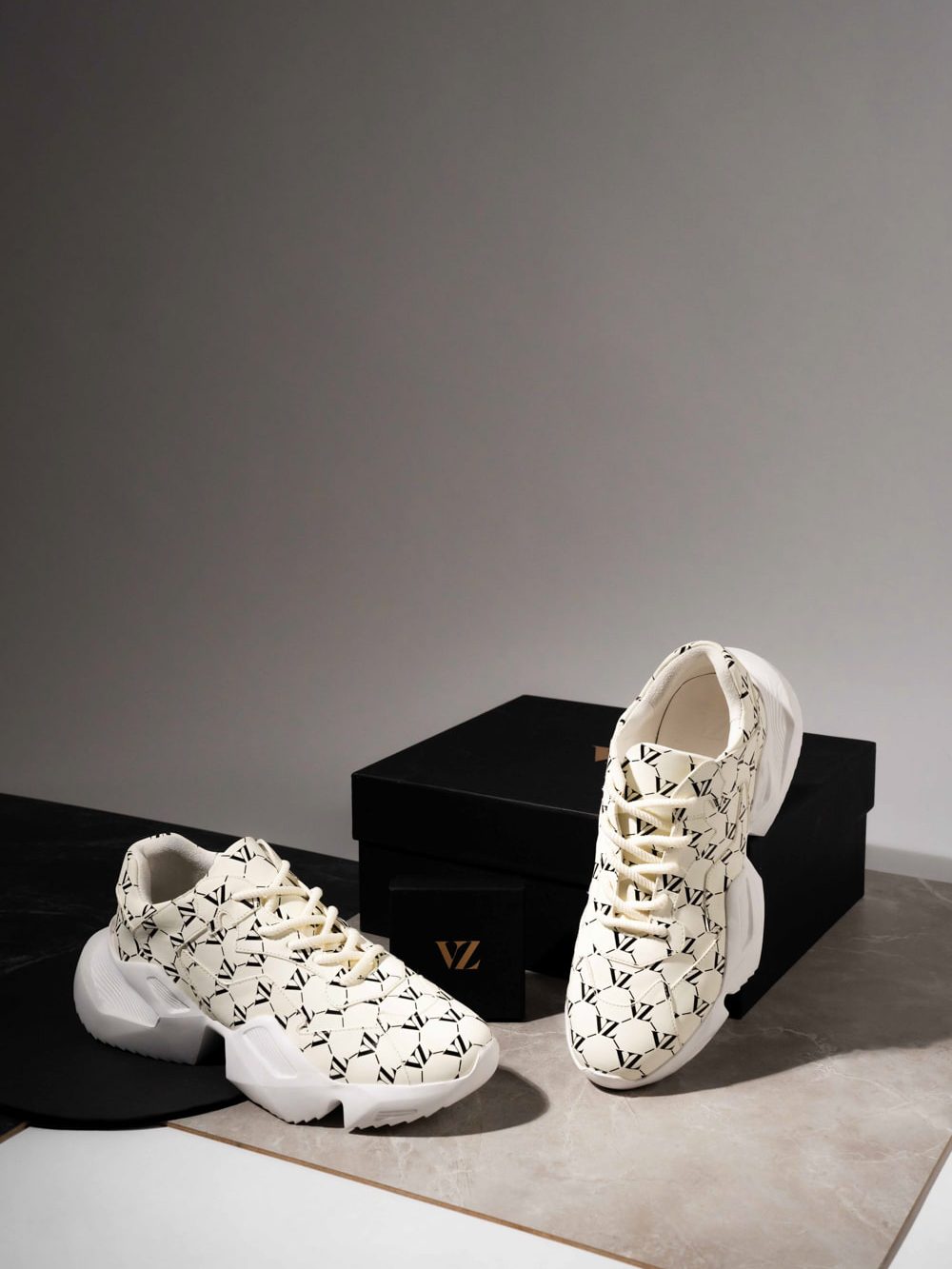 VZ Monogram Sneakers White