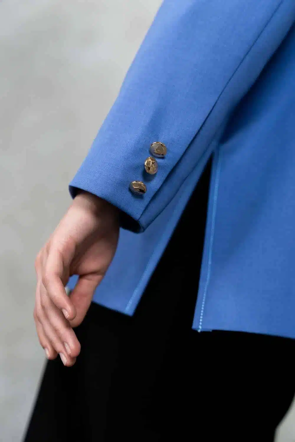 Monogram Basic Blazer Blue Denim - Image 4