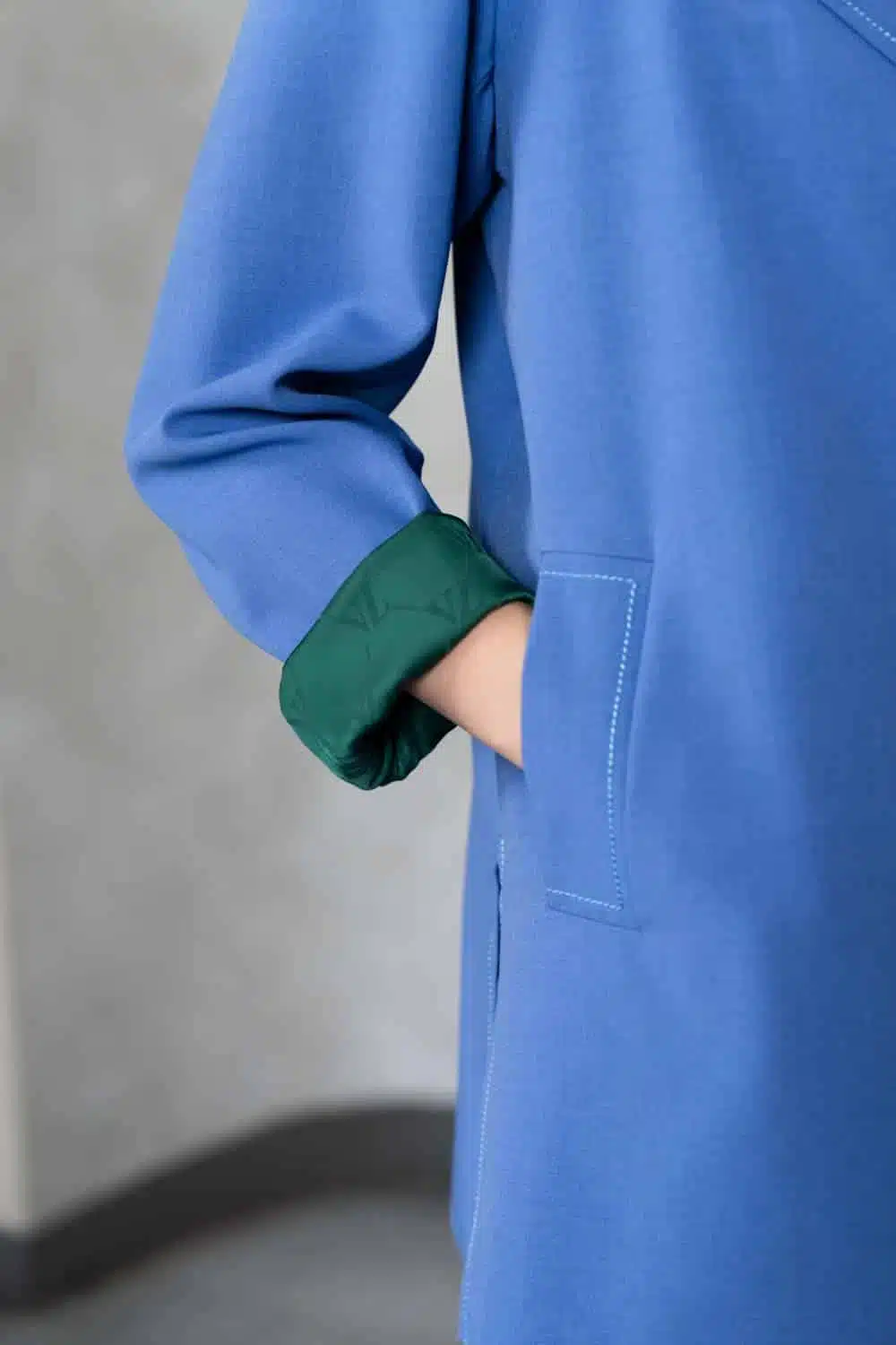 Monogram Basic Blazer Blue Denim - Image 5