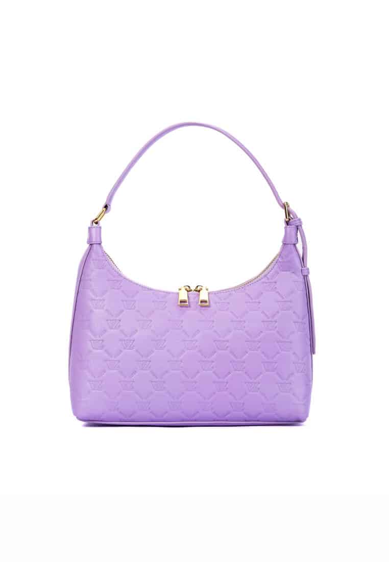 VZ Shoulder Bag - Monogram Embossed - Sweet Purple
