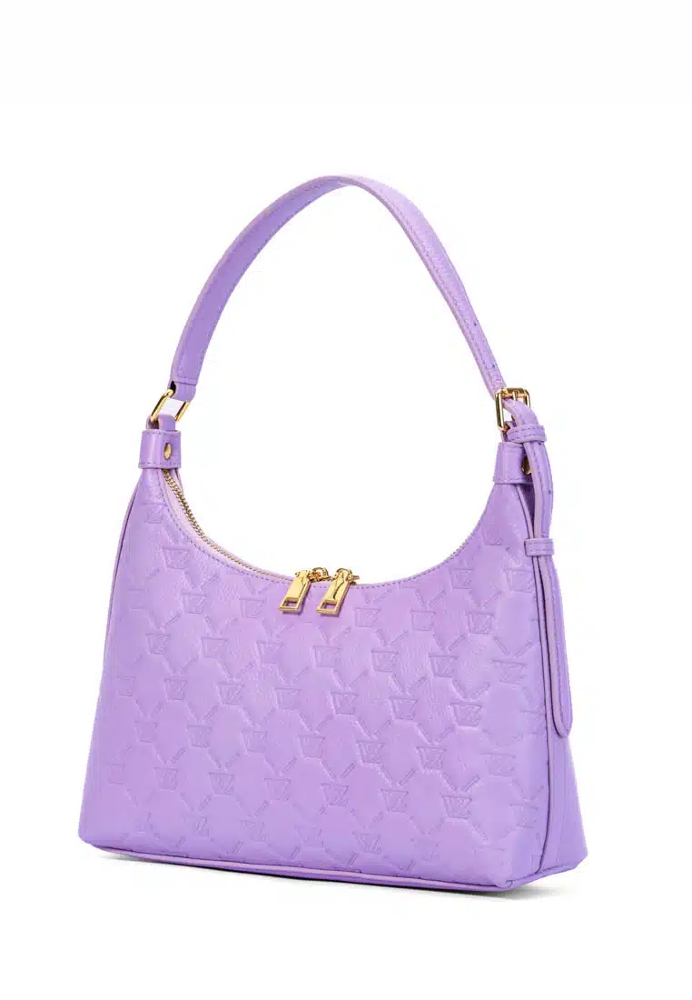 VZ Shoulder Bag - Monogram Embossed - Sweet Purple - Image 2