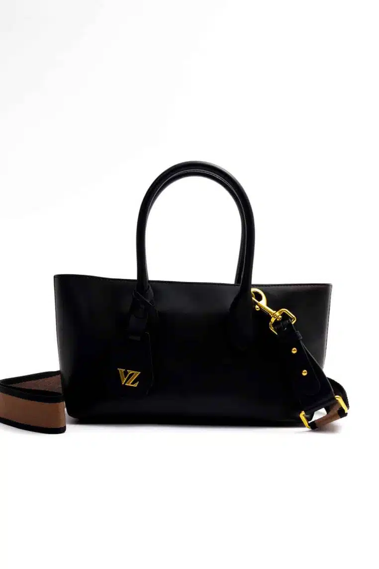 VZ Tote Bag - Monogram Printed Leather Brown - VIVIZUBEDI