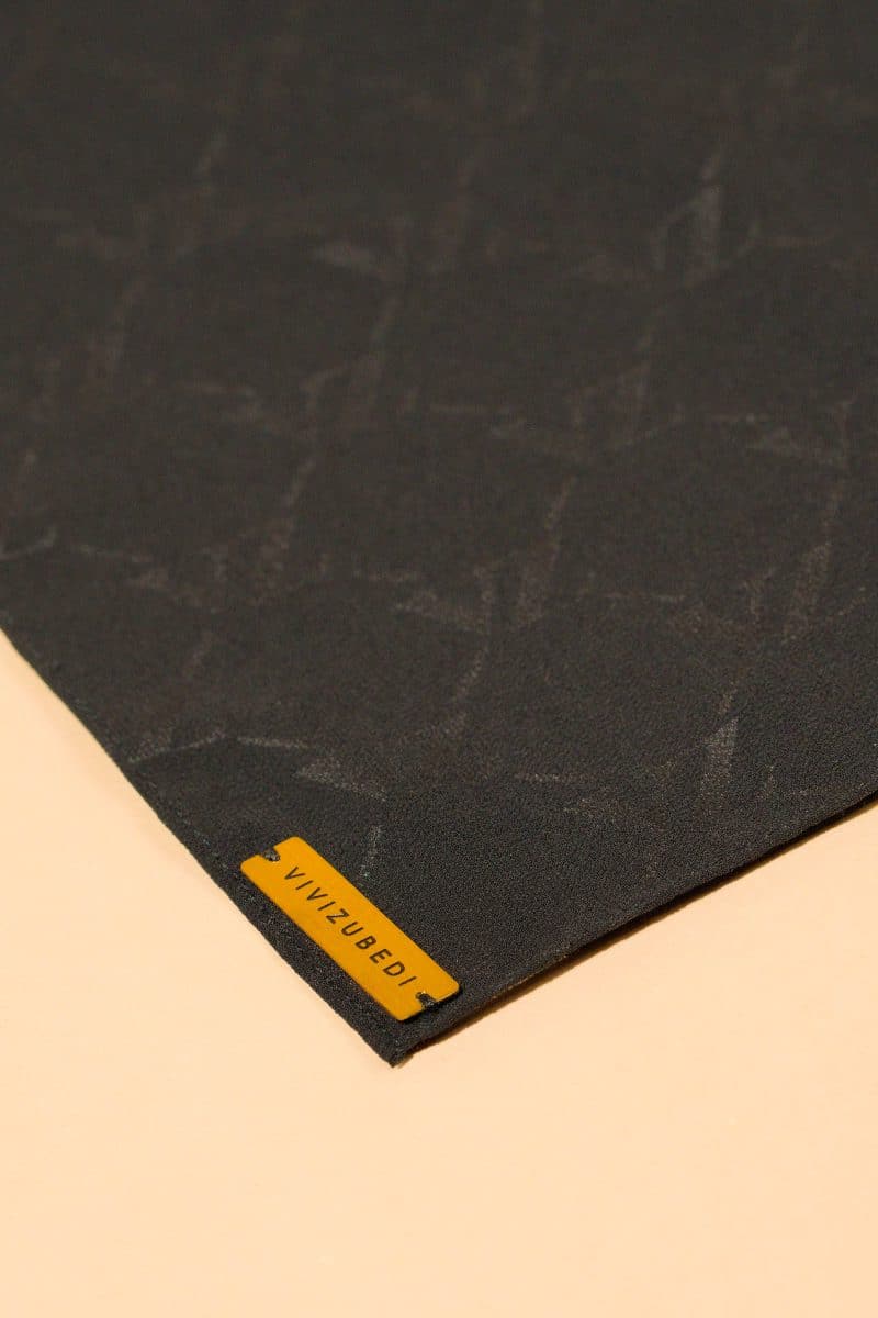 VZ Signature Embossed Pashmina - Black - Image 4
