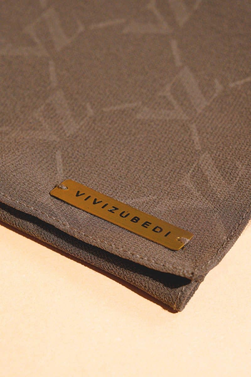 VZ Signature Embossed Pashmina - Morel - Image 4
