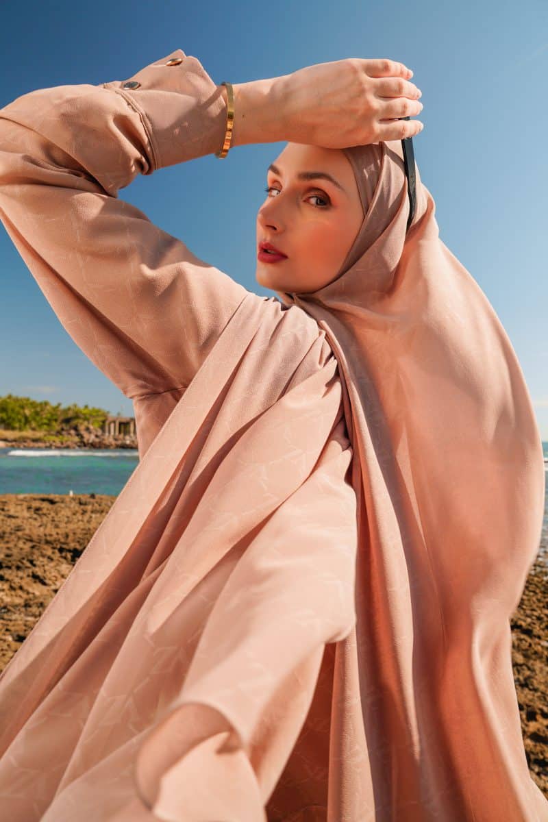 VZ Signature Embossed Pashmina - Travertine - Image 5