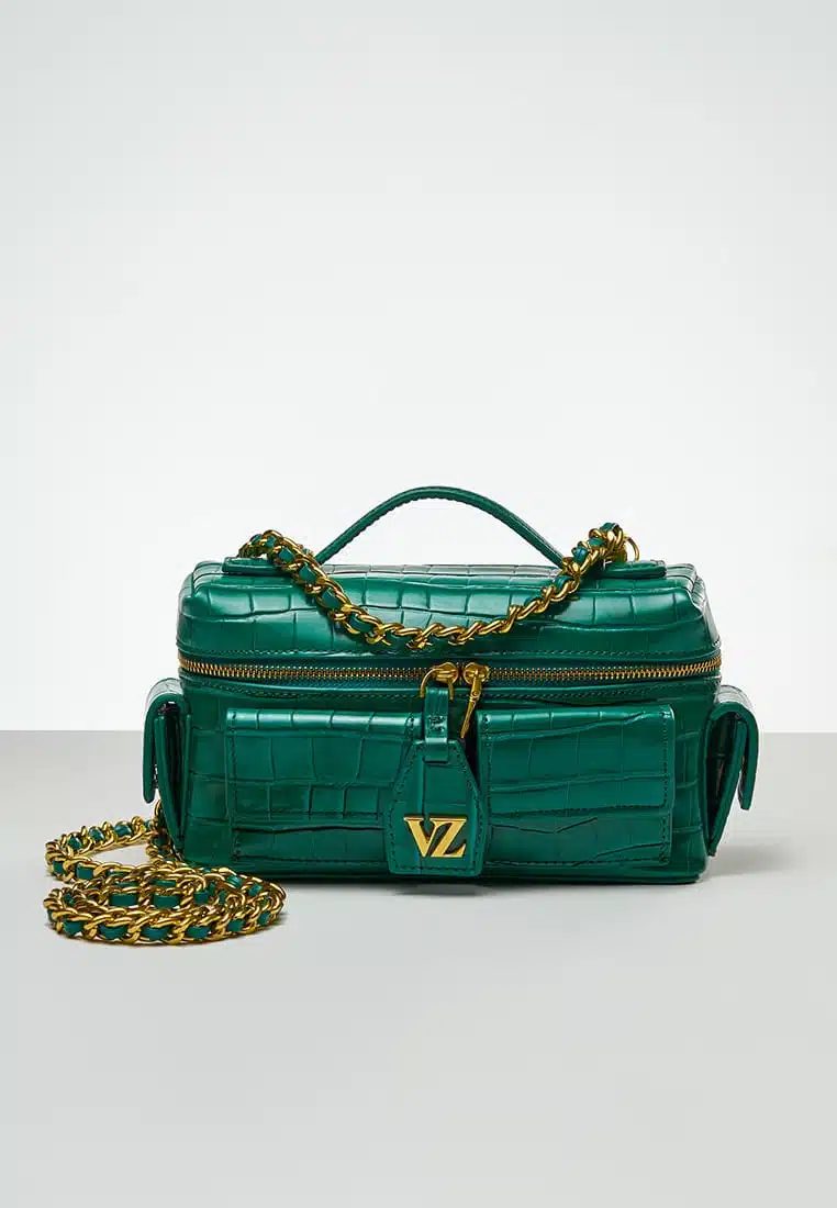 VZ Carry Me Bag Croco - Ultramarine Green - VIVIZUBEDI