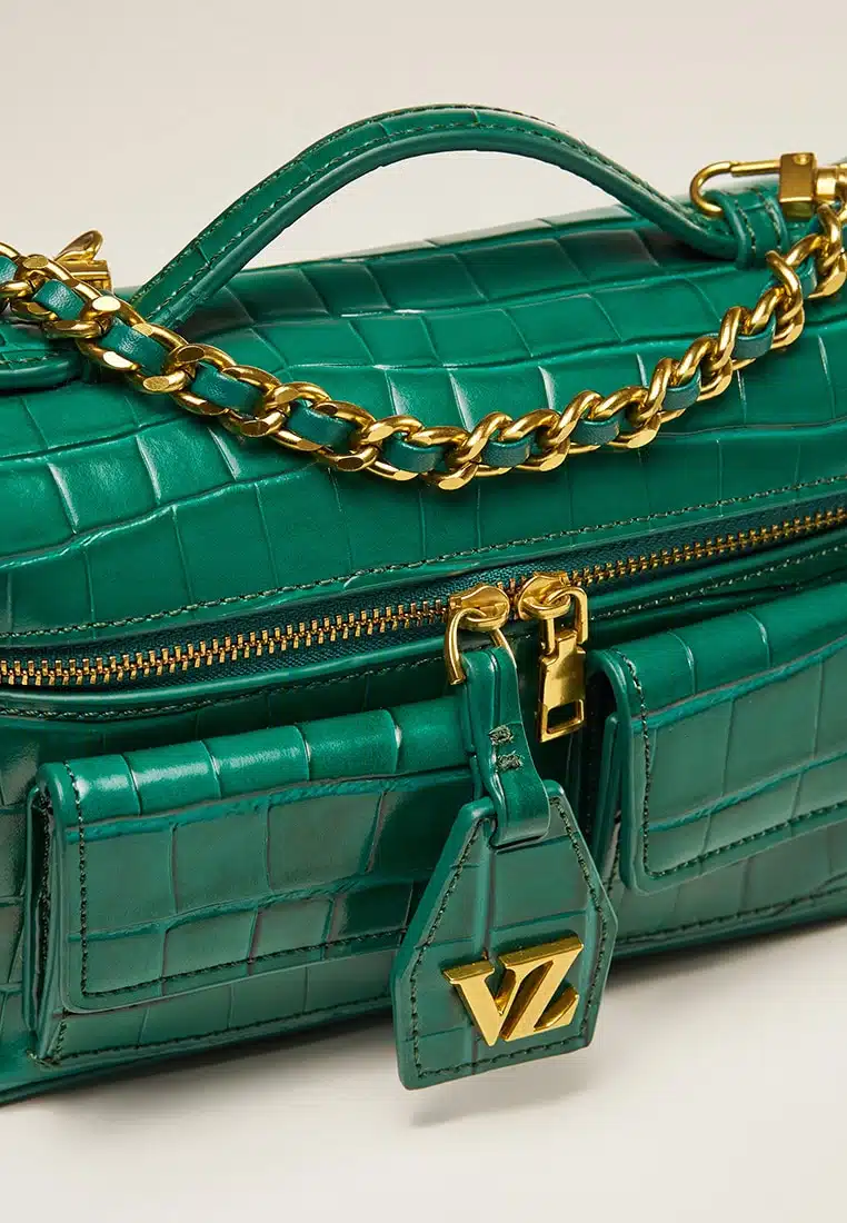 VZ Carry Me Bag Croco - Ultramarine Green - VIVIZUBEDI