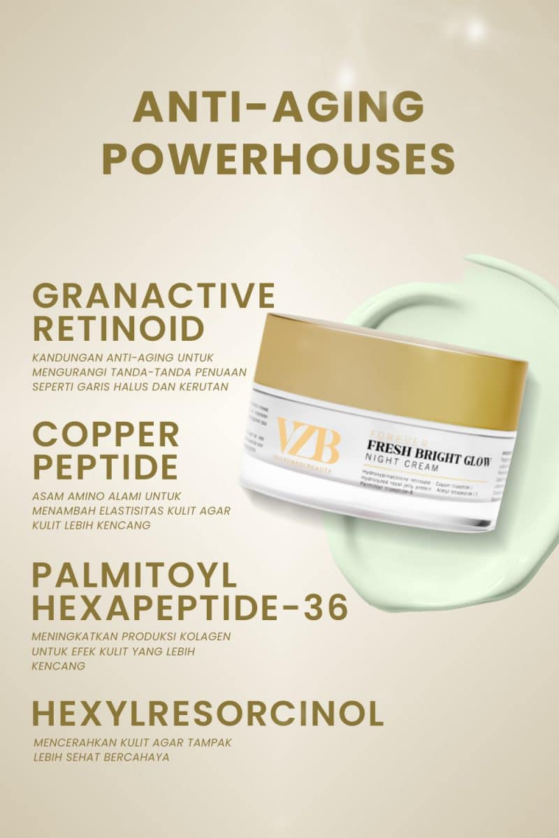 VZ BEAUTY FOREVER FRESH BRIGHT GLOW NIGHT CREAM - Image 5