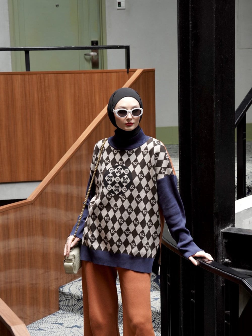 VZ Noble Knitwear Set - Navy