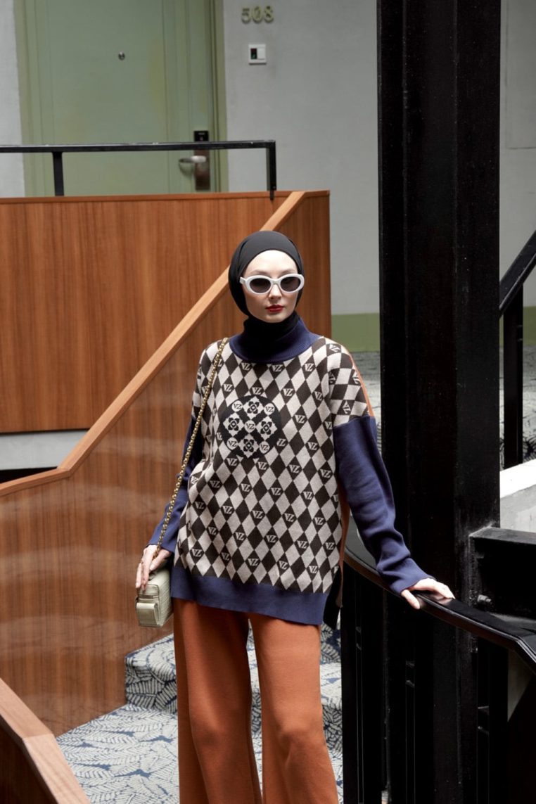 VZ Noble Knitwear Set - Navy