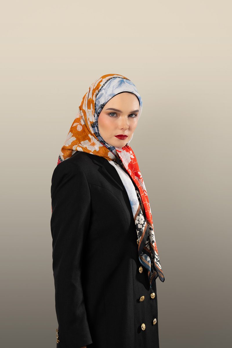 VZ Eloquent Scarf - Rustic Orange - Image 2