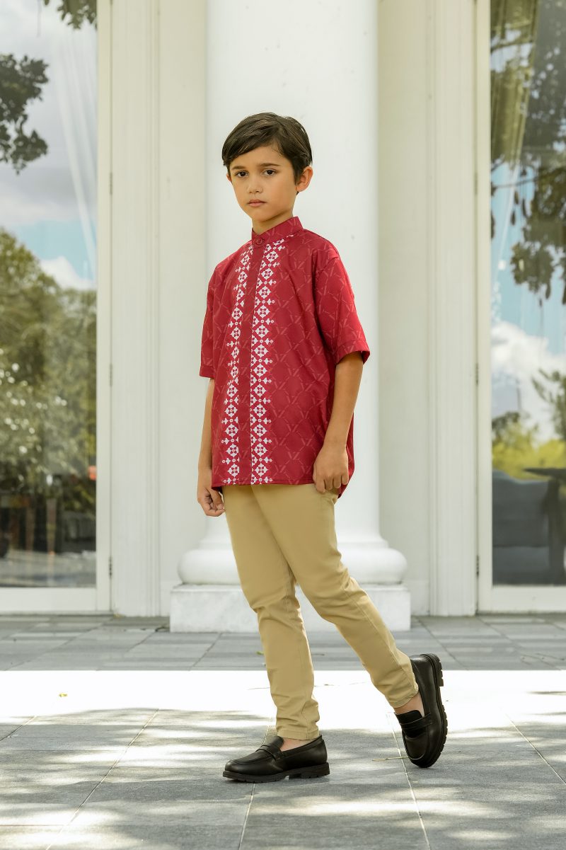 Monogram Lineage Shirt- Boy - Red