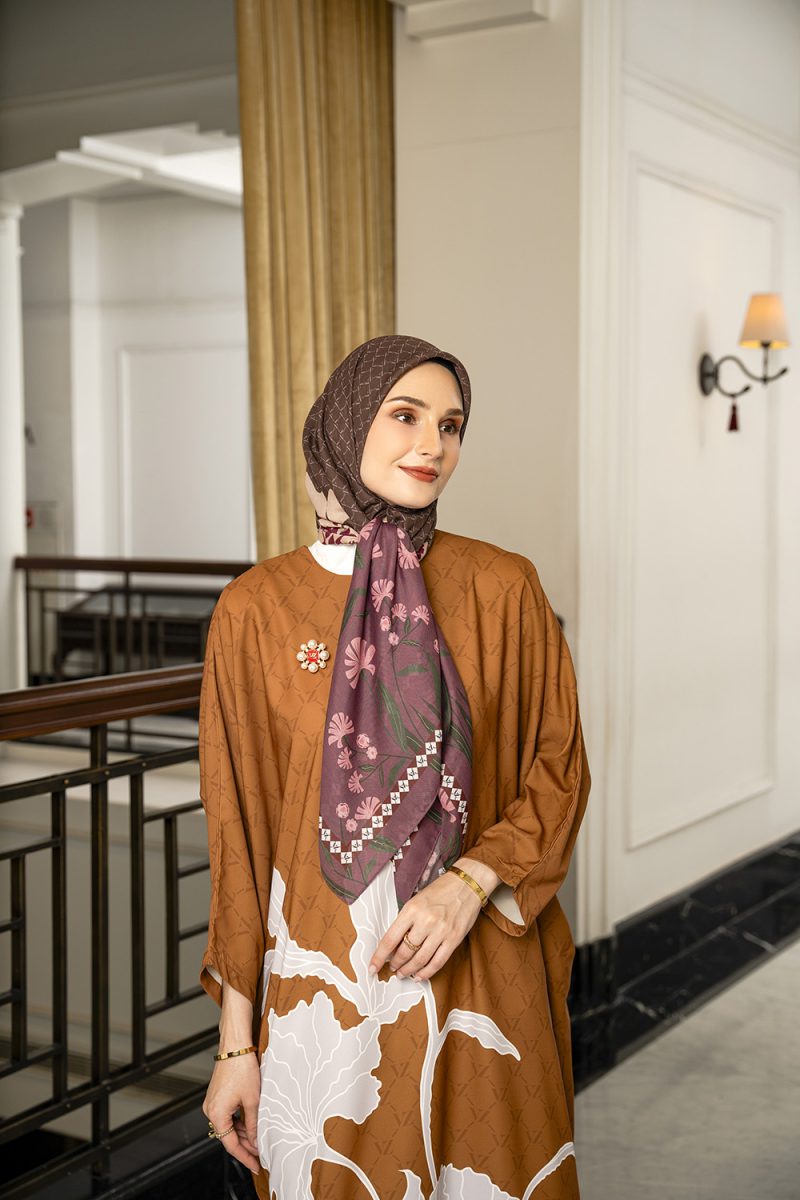 VZ Fiori Scarf - Olive - Image 2