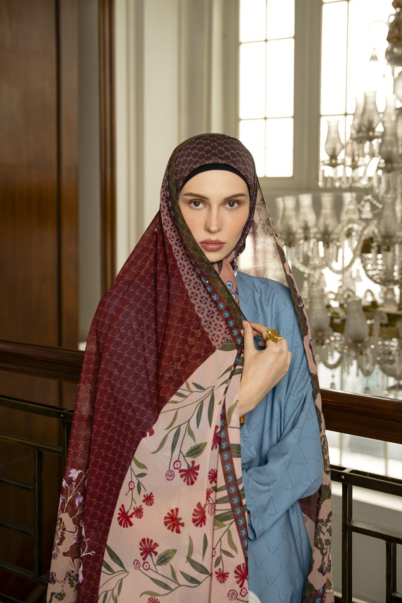 VZ Fiori Scarf - Brown