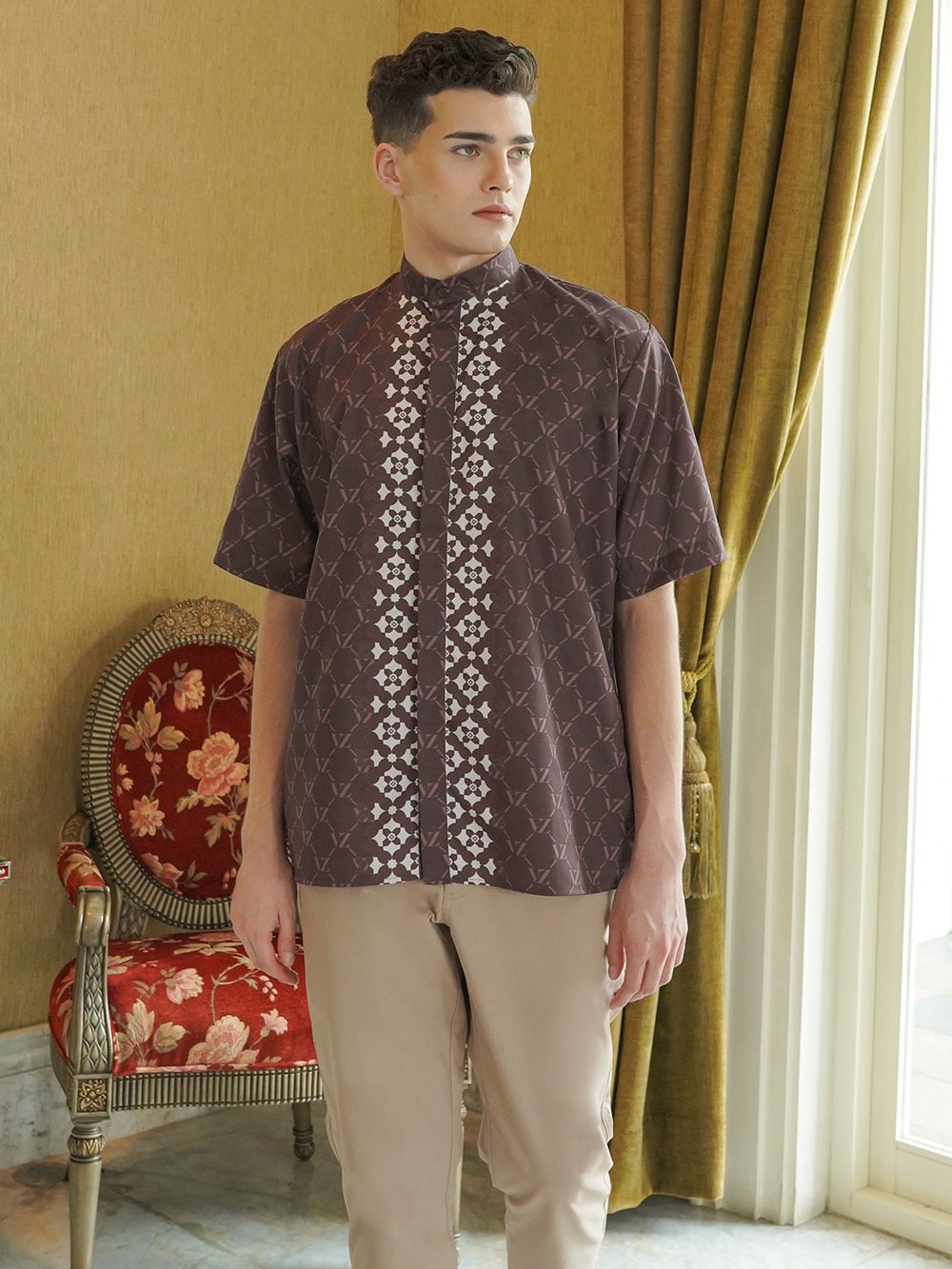 Monogram Lineage Shirt - Brown