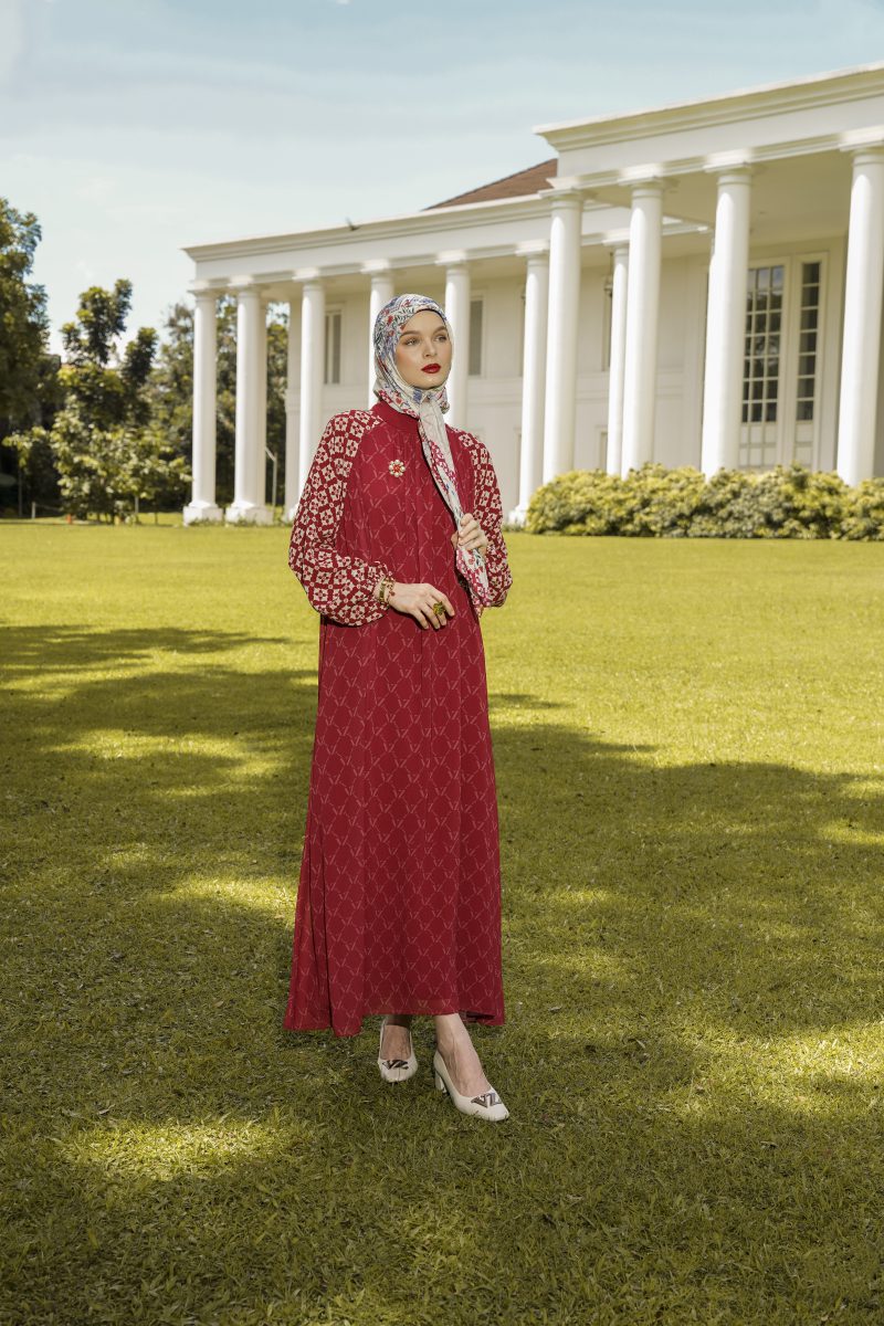 Monogram Lineage Dress - Red - Image 3