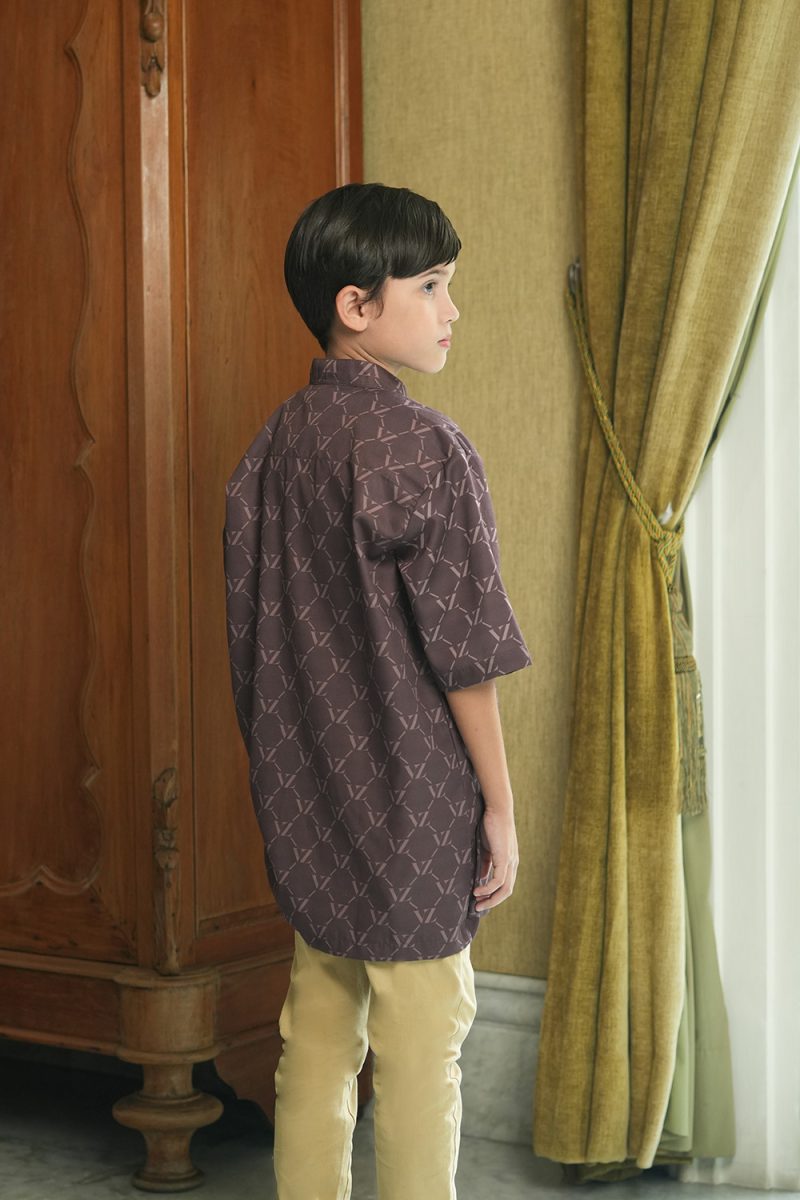 Monogram Lineage Shirt - Boy - Brown - Image 2