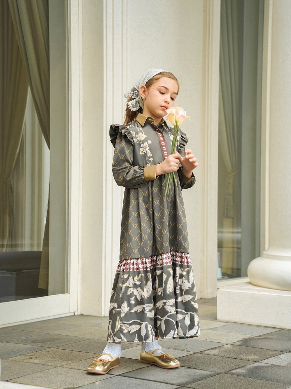 VZ Elysian Little Dress - Coutyard Green