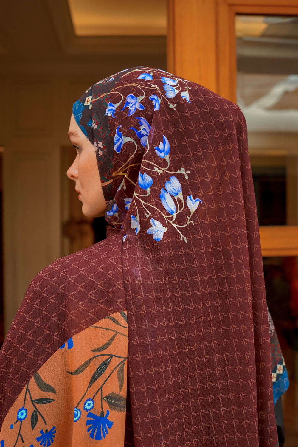 VZ Fiori Pashmina - Brown - Image 8