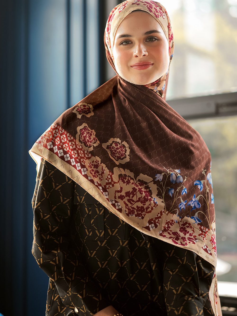 VZ Fiori Pashmina - Brown