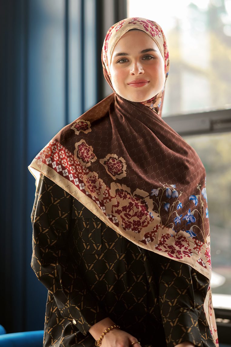 VZ Fiori Pashmina - Brown