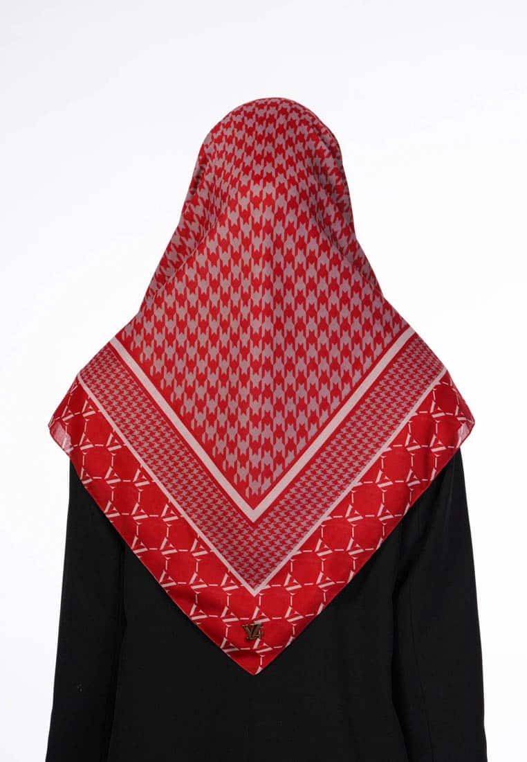 VZ Rufayya Scarf - Deep Maroon - Image 5