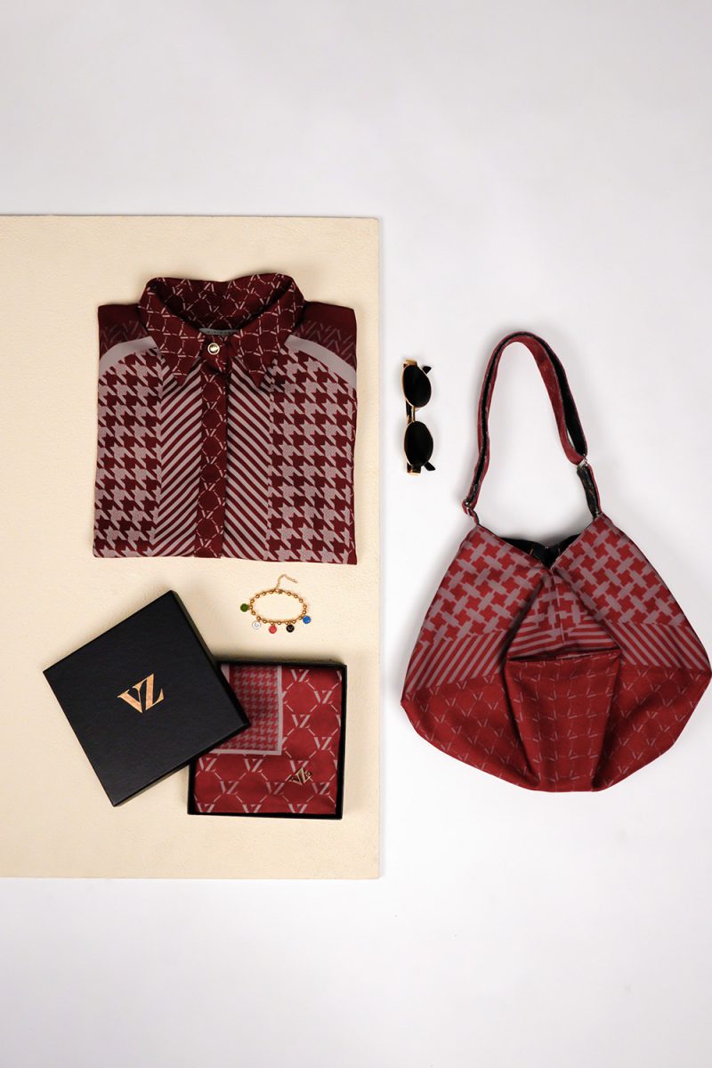 VZ Rufayya Bag - Deep Maroon - Image 6