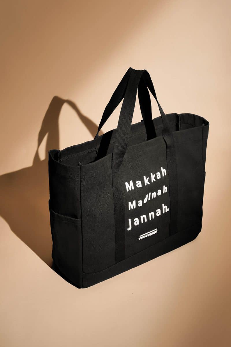 MMJ Tote Bag - Black - Medium - Image 3