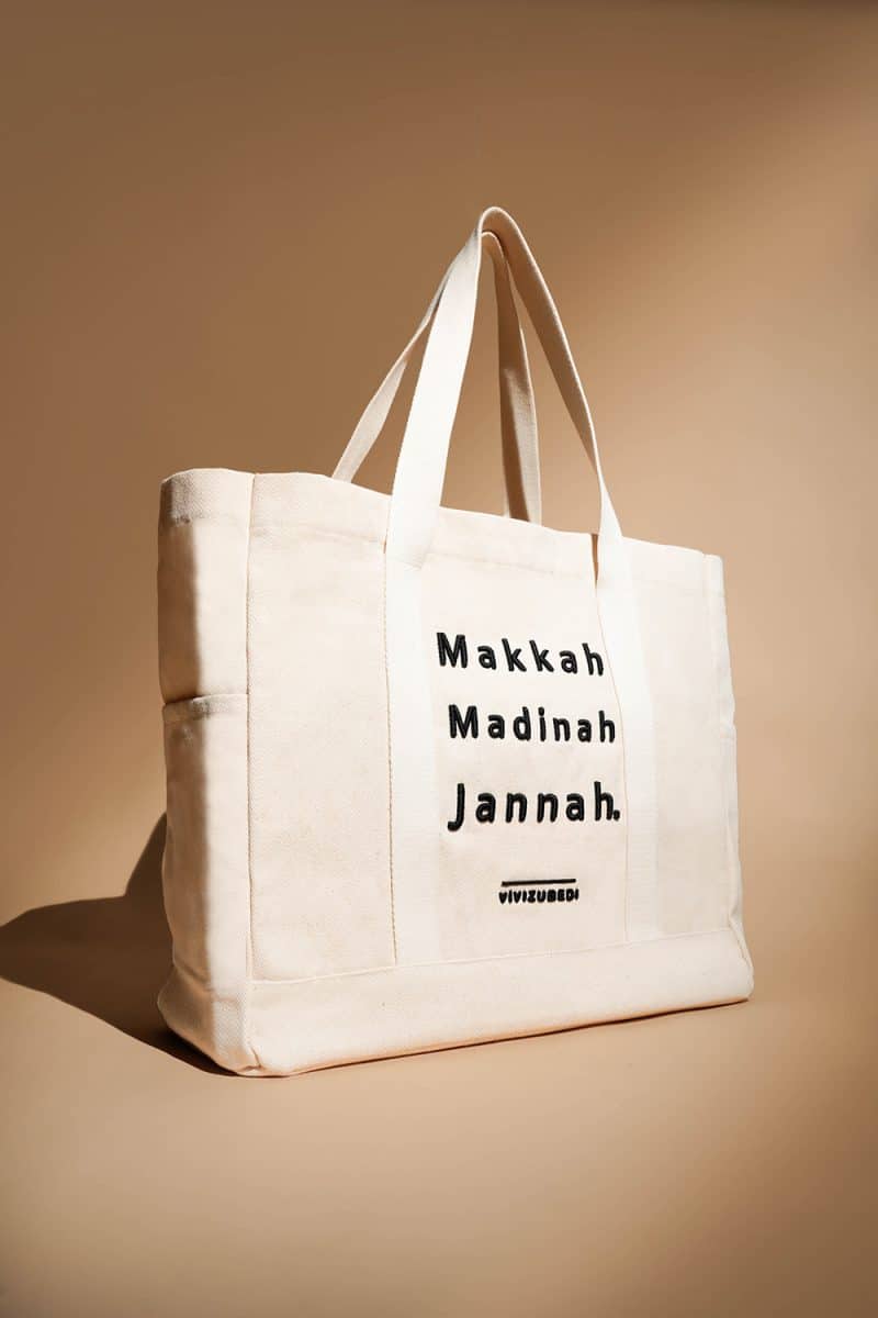 MMJ Tote Bag - Cream - Medium - Image 4