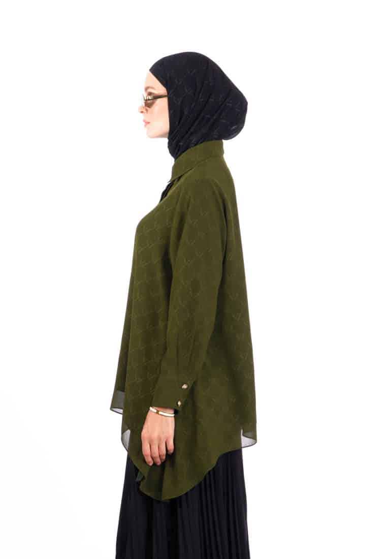 Signature Embossed Top - Olive Branch - Image 4