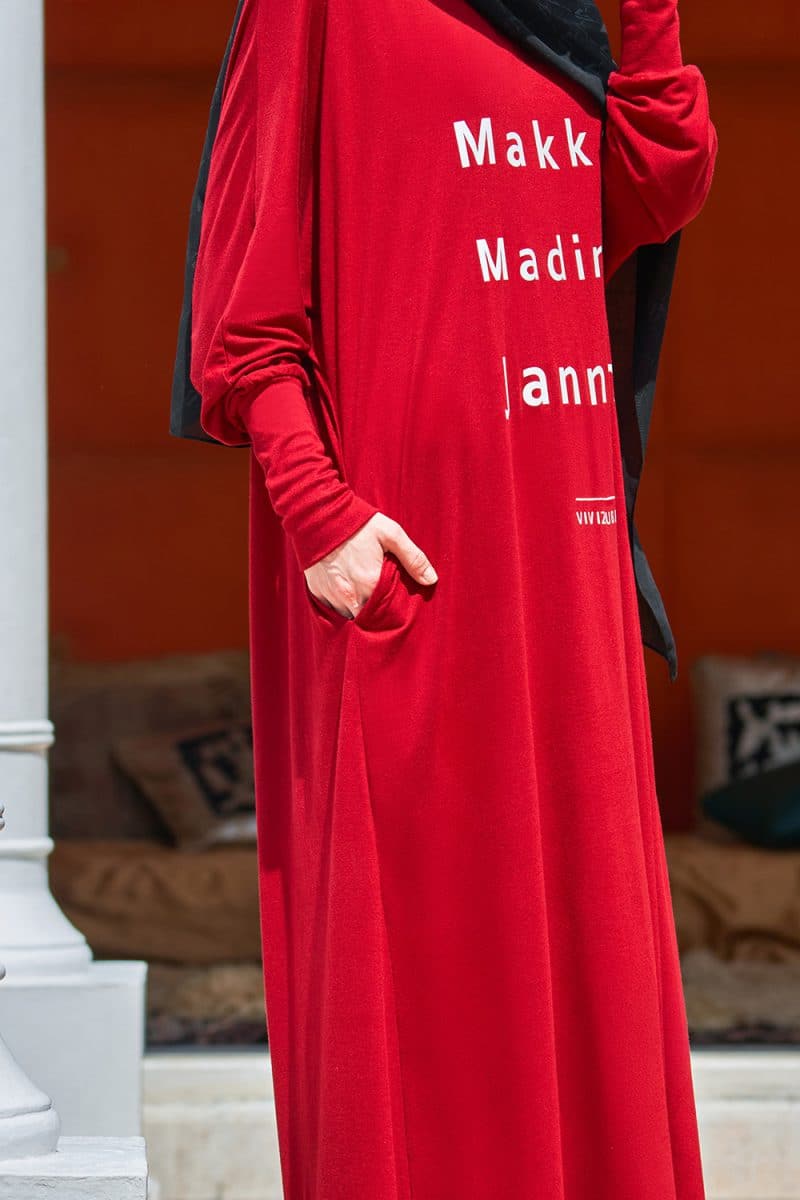 MMJ Dress - Maroon - Image 3