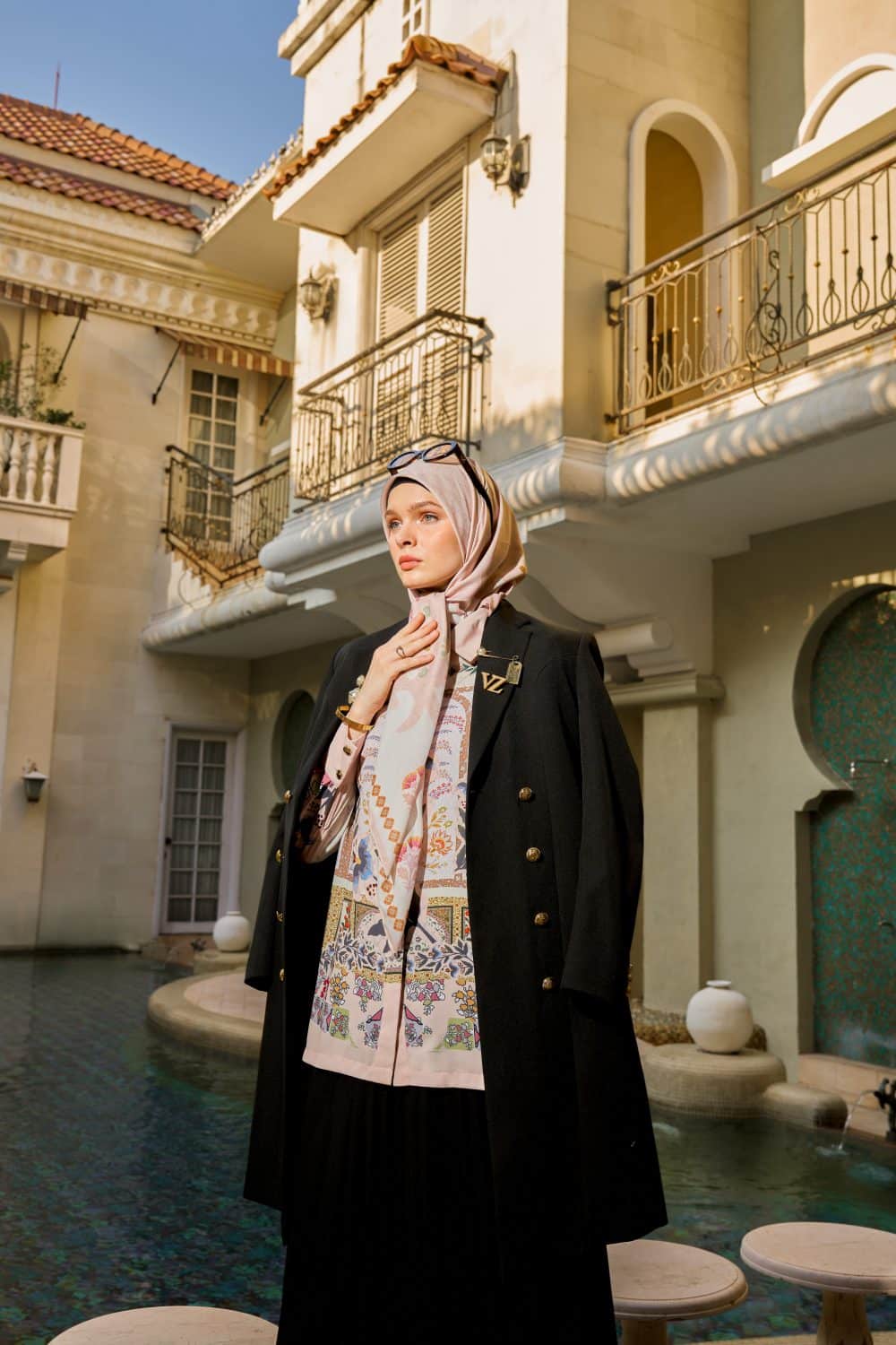 VZ Seralya Scarf - Pale Blush