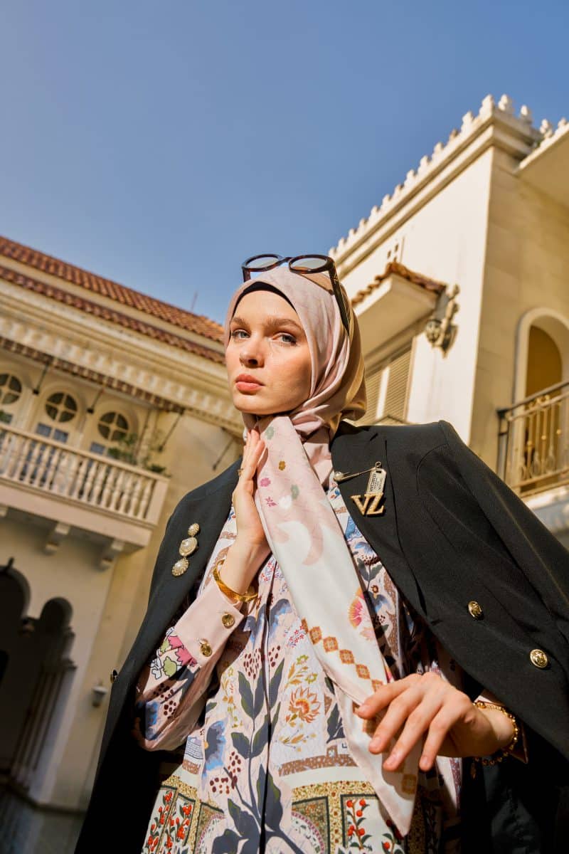 VZ Seralya Scarf - Pale Blush - Image 4