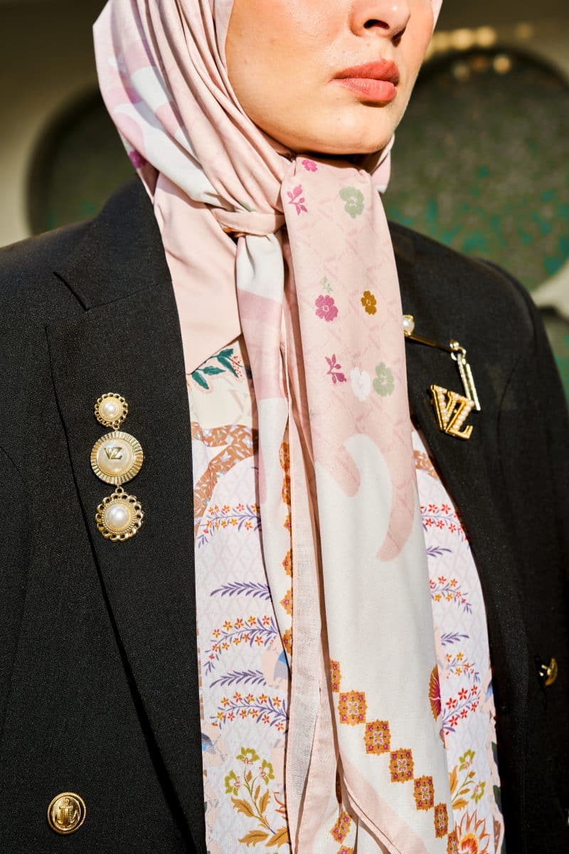 VZ Seralya Scarf - Pale Blush - Image 2