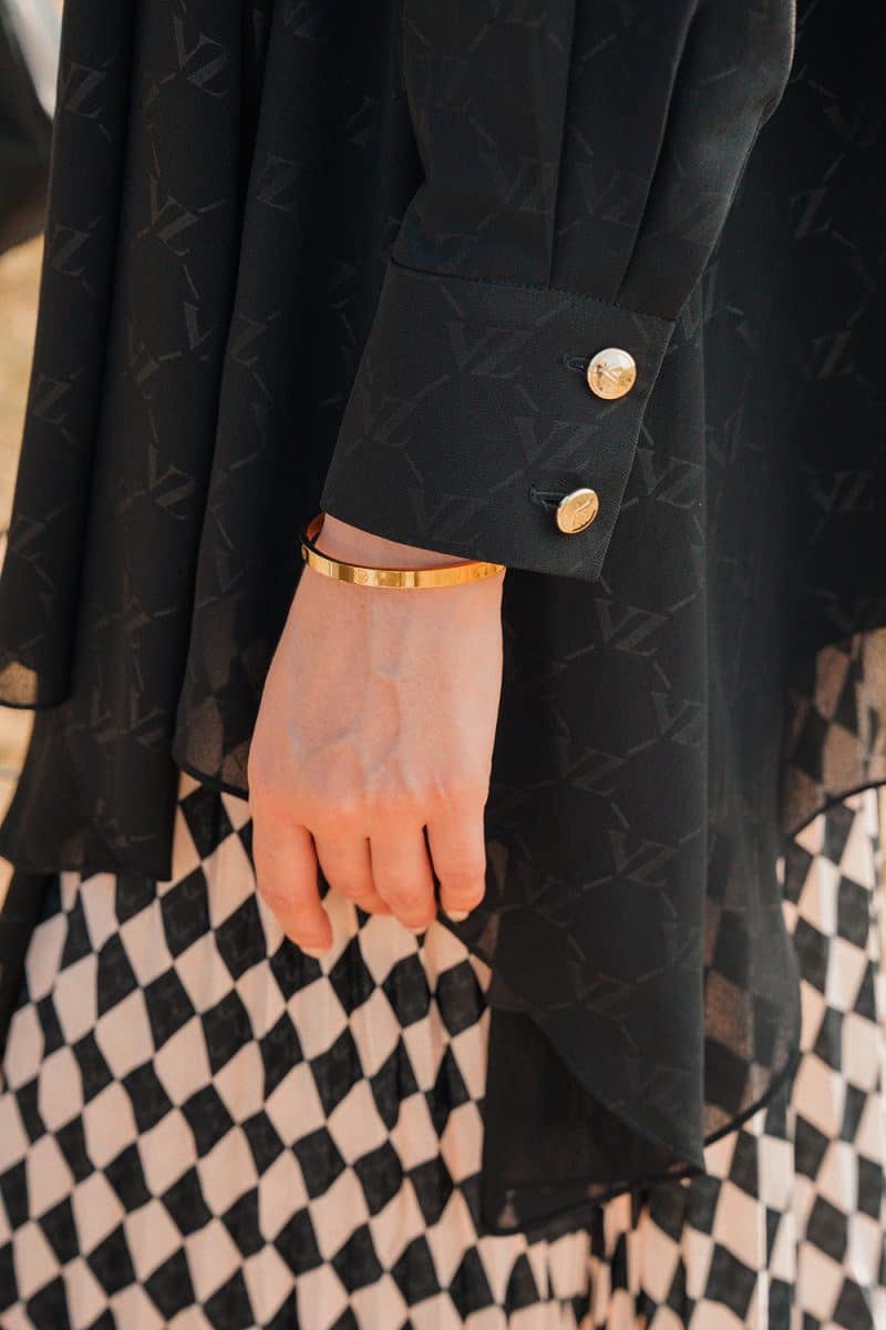 Signature Embossed Top - Black - Image 4