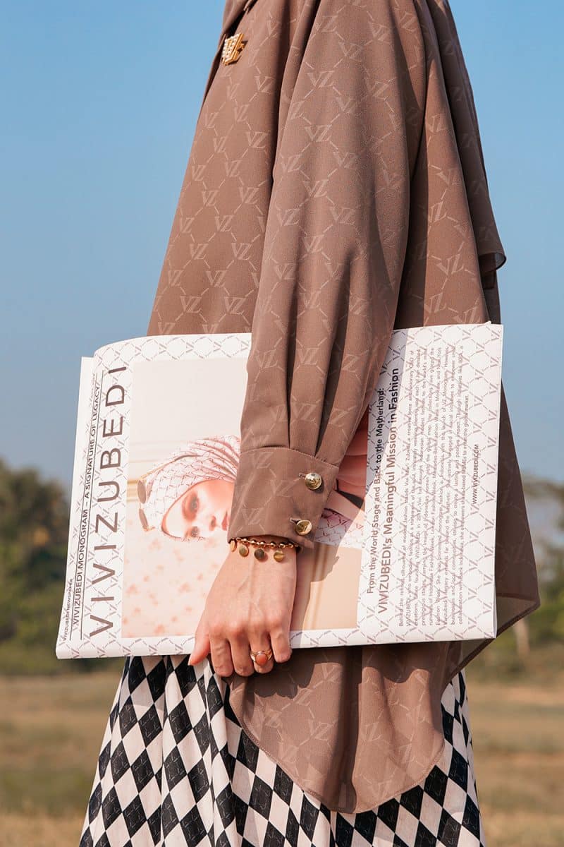 Signature Embossed Top - Morel - Image 2