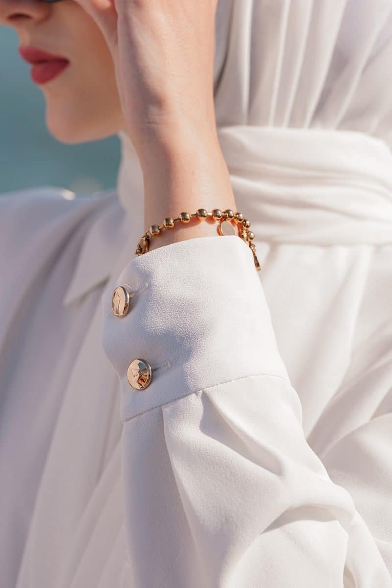 Signature Embossed Top - Broken White - Image 3