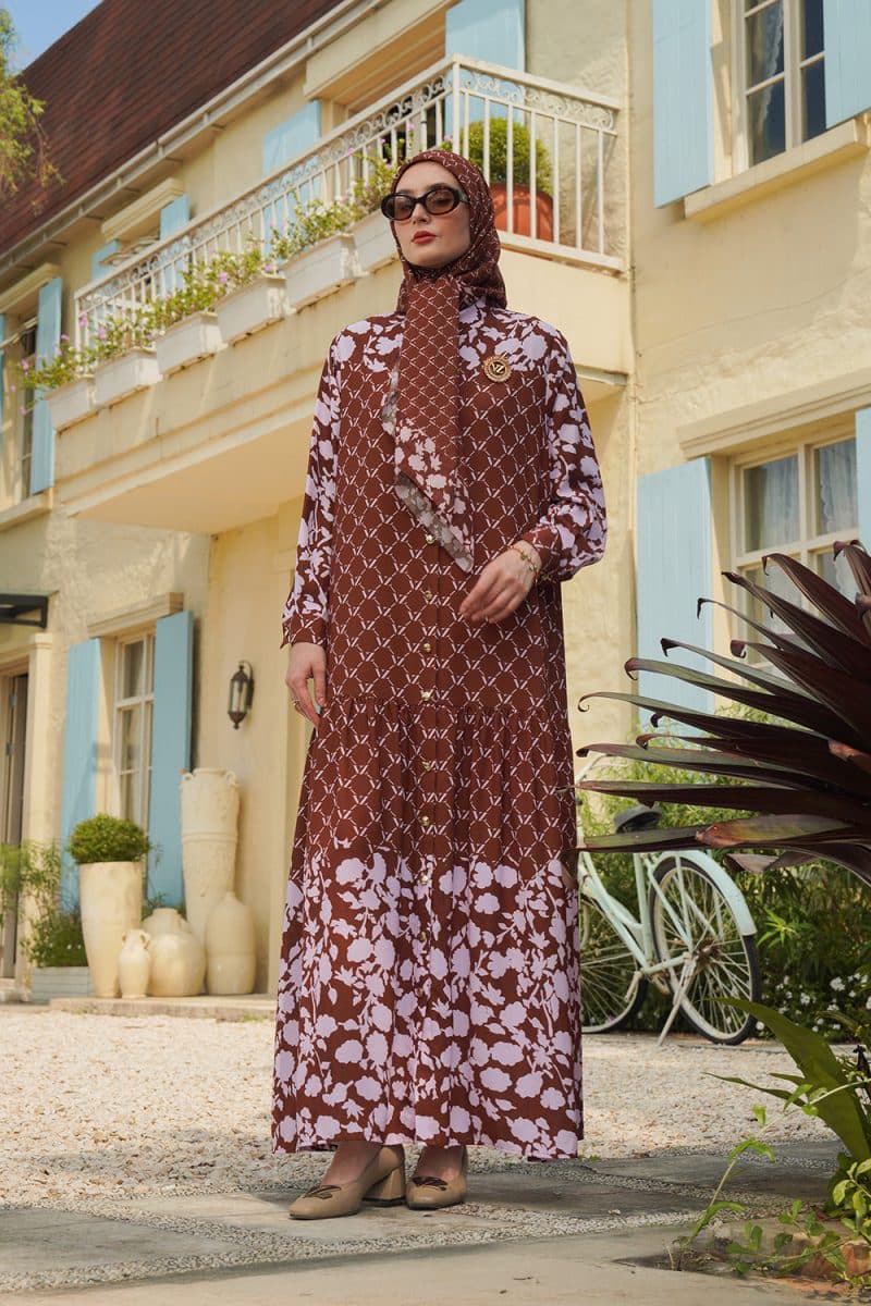 VZ Avaia Dress - Brown - Image 9