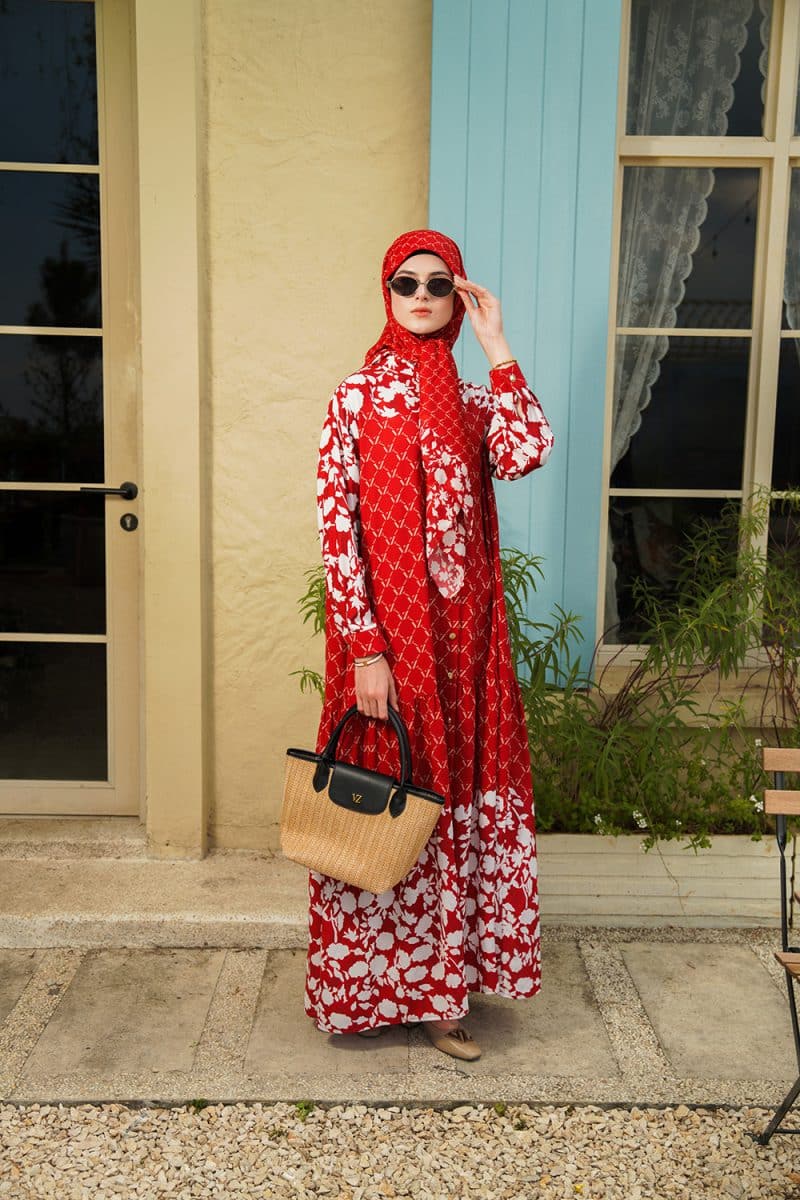 VZ Avaia Dress - Maroon - Image 4
