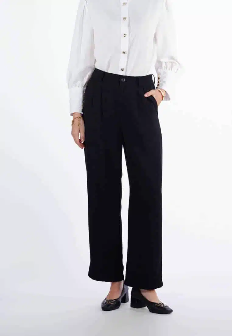 VZ Signature Embossed Pants - Black