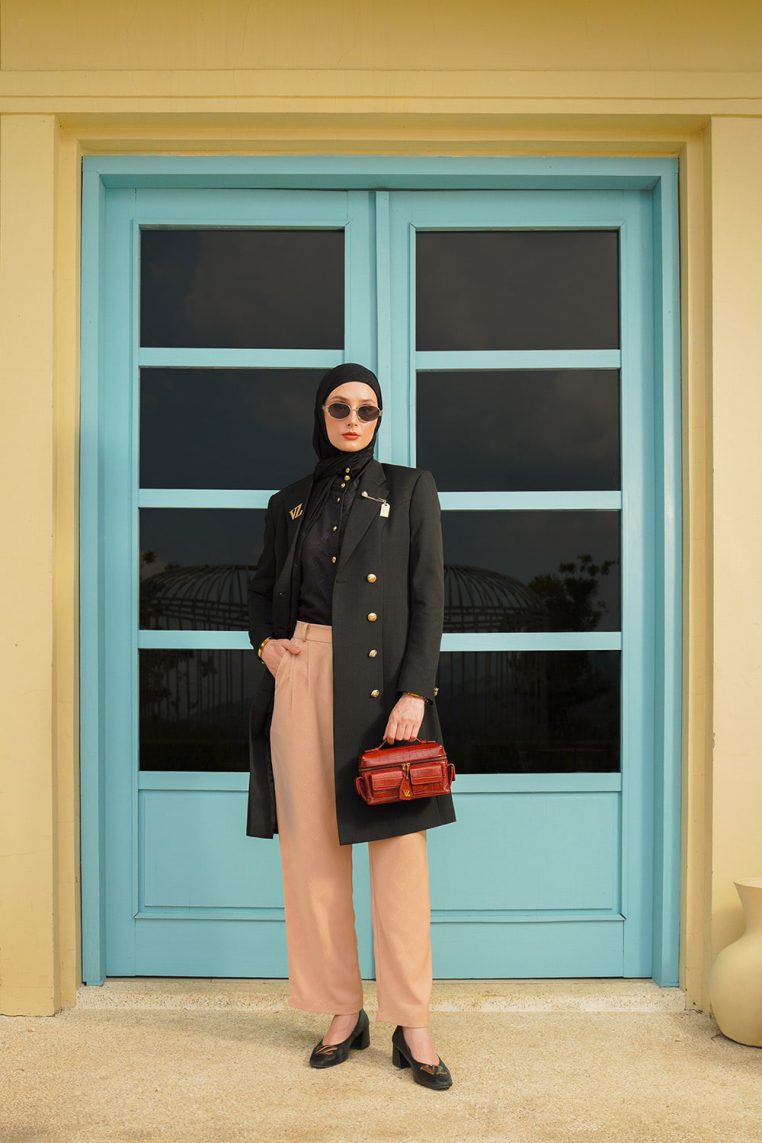 VZ Signature Embossed Pants - Creme