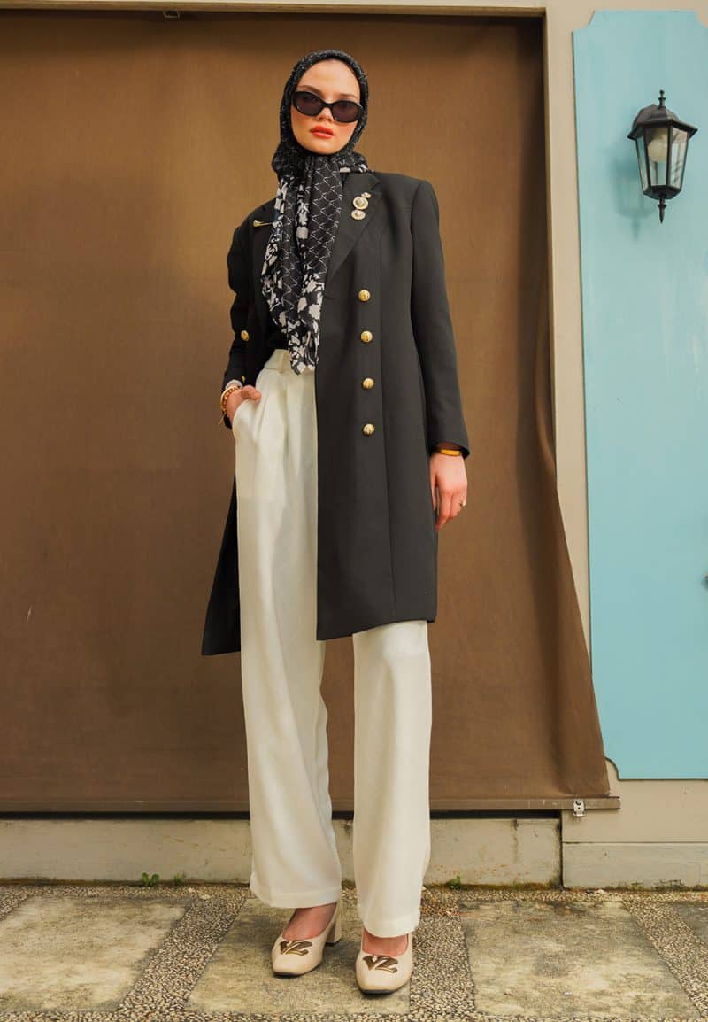 VZ Signature Embossed Pants - Broken White - Image 4